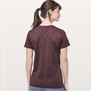 LULULEMON womens short sleeve top size 10